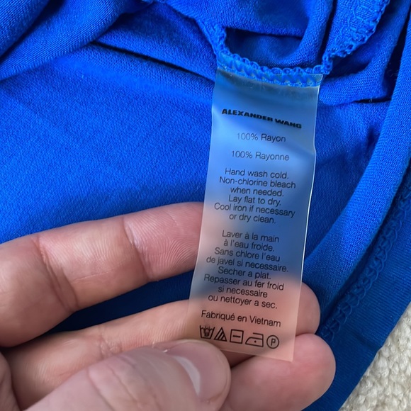 Cobalt Blue Vneck Alexander Wang Tee - Picture 7 of 9